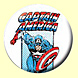 Captain America Button Badge