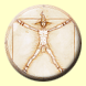 Vitruvian Rincewind Button Badge