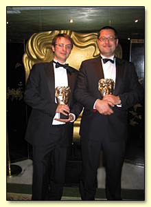 Simon Thomas & Oliver Money with their BAFTA