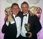 Rod Brown & Ian Sharples with their BAFTAs