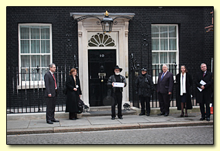 Terry outside Number 10 Downing Street